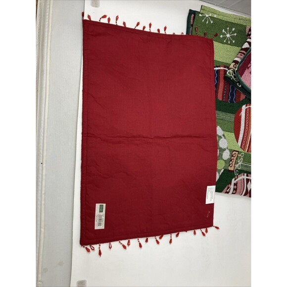 Christmas Tabletop Linens Lot Runners Napkins Holiday Winter - Picture 13 of 15